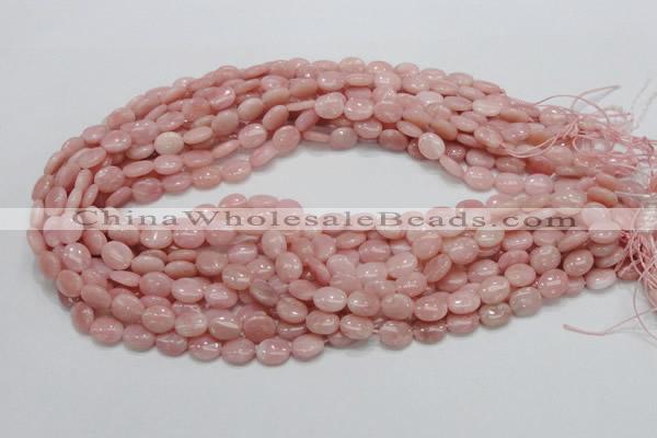 COP62 15.5 inches 8*10mm oval natural pink opal gemstone beads