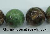 COP658 15.5 inches 20mm round green opal gemstone beads wholesale