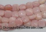 COP67 15.5 inches 8*8mm square natural pink opal gemstone beads