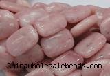 COP69 15.5 inches 10*14mm rectangle natural pink opal gemstone beads