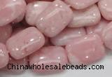 COP70 15.5 inches 13*18mm rectangle natural pink opal gemstone beads