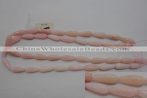 COP87 15.5 inches 8*20mm teardrop natural pink opal gemstone beads