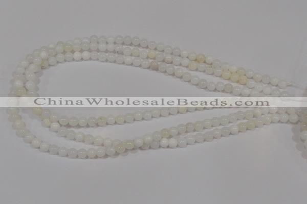 COP900 15.5 inches 6mm round natural white opal gemstone beads