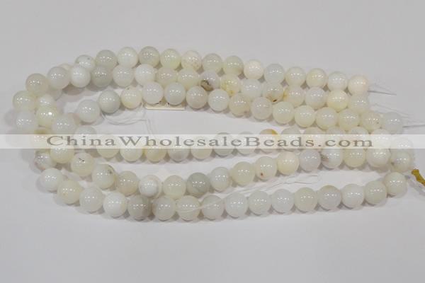 COP902 15.5 inches 10mm round natural white opal gemstone beads