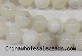 COP903 15.5 inches 12mm round natural white opal gemstone beads