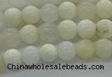 COP921 15.5 inches 6mm round white opal gemstone beads