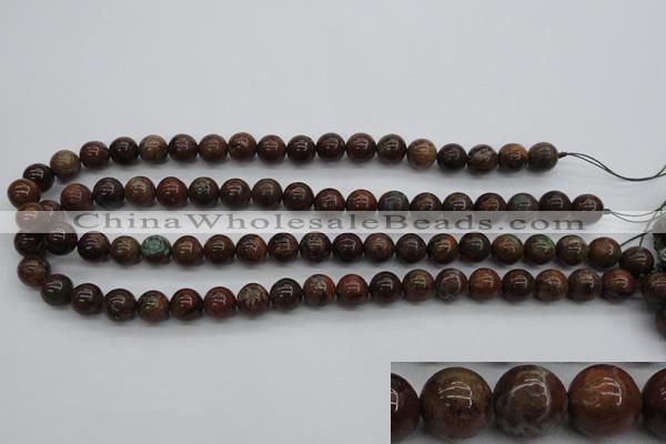 COP953 15.5 inches 10mm round green opal gemstone beads wholesale