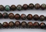 COP985 15.5 inches 6mm round green opal gemstone beads wholesale