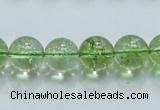 COQ02 16 inches 12mm round dyed olive quartz beads wholesale