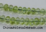 COQ20 16 inches 5*10mm rondelle dyed olive quartz beads wholesale