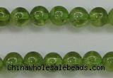 COQ203 15.5 inches 6mm - 7mm round natural olive quartz beads