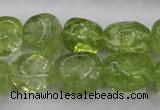 COQ23 16 inches 12*14mm nugget dyed olive quartz beads wholesale