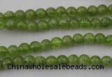 COQ52 15.5 inches 6mm round natural olive quartz beads wholesale