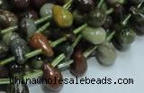 COS02 15.5 inches 6*10mm teardrop ocean stone beads wholesale