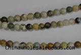 COS160 15.5 inches 4mm round ocean stone beads wholesale