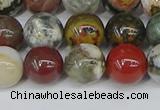 COS223 15.5 inches 10mm round ocean stone beads wholesale