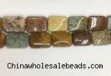 COS256 15.5 inches 22*30mm rectangle ocean stone beads wholesale