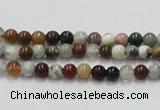 COS37 15.5 inches 4mm round ocean stone beads wholesale