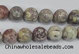 COT03 15.5 inches 12mm round osmanthus stone beads wholesale