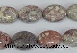 COT09 15.5 inches 13*18mm oval osmanthus stone beads wholesale