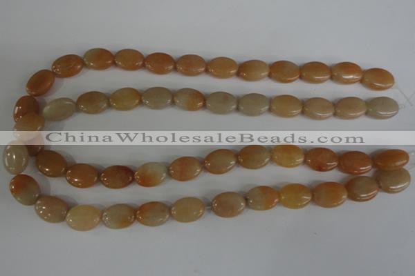 COV101 15.5 inches 12*16mm oval pink aventurine beads wholesale