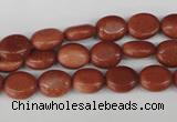 COV15 15.5 inches 8*10mm oval goldstone gemstone beads wholesale