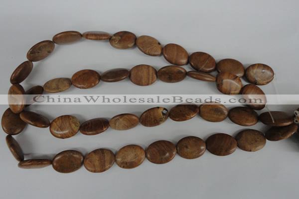 COV153 15.5 inches 15*20mm oval grain stone beads wholesale