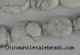 COV155 15.5 inches 15*20mm oval white howlite beads wholesale