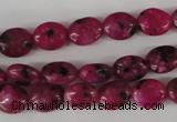 COV30 15.5 inches 8*10mm oval sesame red jasper beads wholesale