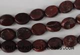 COV35 15.5 inches 8*10mm oval brecciated jasper beads wholesale