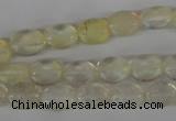 COV41 15.5 inches 8*10mm oval watermelon yellow beads wholesale