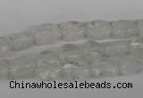 COV43 15.5 inches 8*10mm oval watermelon white beads wholesale