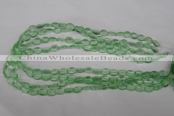 COV45 15.5 inches 8*10mm oval imitation green fluorite beads wholesale