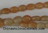 COV47 15.5 inches 8*10mm oval pink aventurine beads wholesale