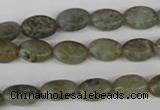 COV51 15.5 inches 8*12mm oval labradorite beads wholesale