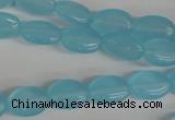 COV62 15.5 inches 10*14mm oval candy jade beads wholesale