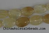 COV93 15.5 inches 10*14mm oval watermelon yellow beads wholesale