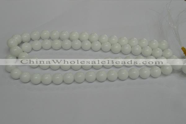 CPB05 15.5 inches 12mm round white porcelain beads wholesale