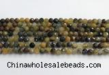 CPB1076 15.5 inches 6mm faceted round natural pietersite beads