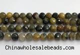 CPB1079 15.5 inches 12mm faceted round natural pietersite beads