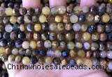 CPB1081 15.5 inches 6mm faceted round pietersite gemstone beads