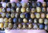 CPB1084 15.5 inches 12mm faceted round pietersite gemstone beads