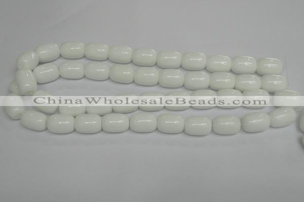 CPB15 15.5 inches 15*20mm drum white porcelain beads wholesale
