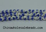 CPB541 15.5 inches 6mm round Painted porcelain beads