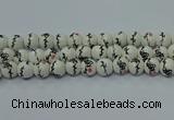 CPB551 15.5 inches 6mm round Painted porcelain beads