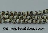 CPB644 15.5 inches 12mm round Painted porcelain beads