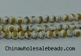 CPB751 15.5 inches 6mm round Painted porcelain beads