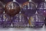 CPC667 15.5 inches 10mm round purple phantom quartz beads wholesale