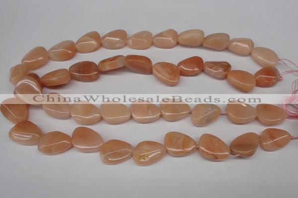 CPE28 15.5 inches 15*20mm teardrop peach stone beads wholesale