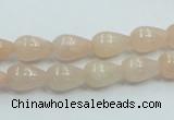 CPI01 15.5 inches 8*12mm teardrop pink aventurine jade beads